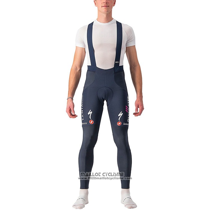 2022 Maillot Cyclisme Deceuninck Quick Step Fonce Bleu Manches Longues et Cuissard